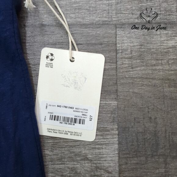 St. John's Bay Linen Tank Top Size S - Picture 2 of 5